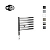 Sanicare Elektrische Radiator Sanicare HWV Met Wifi 172x45 cm chroom 671W Met Thermostaat Chroom Linksonder