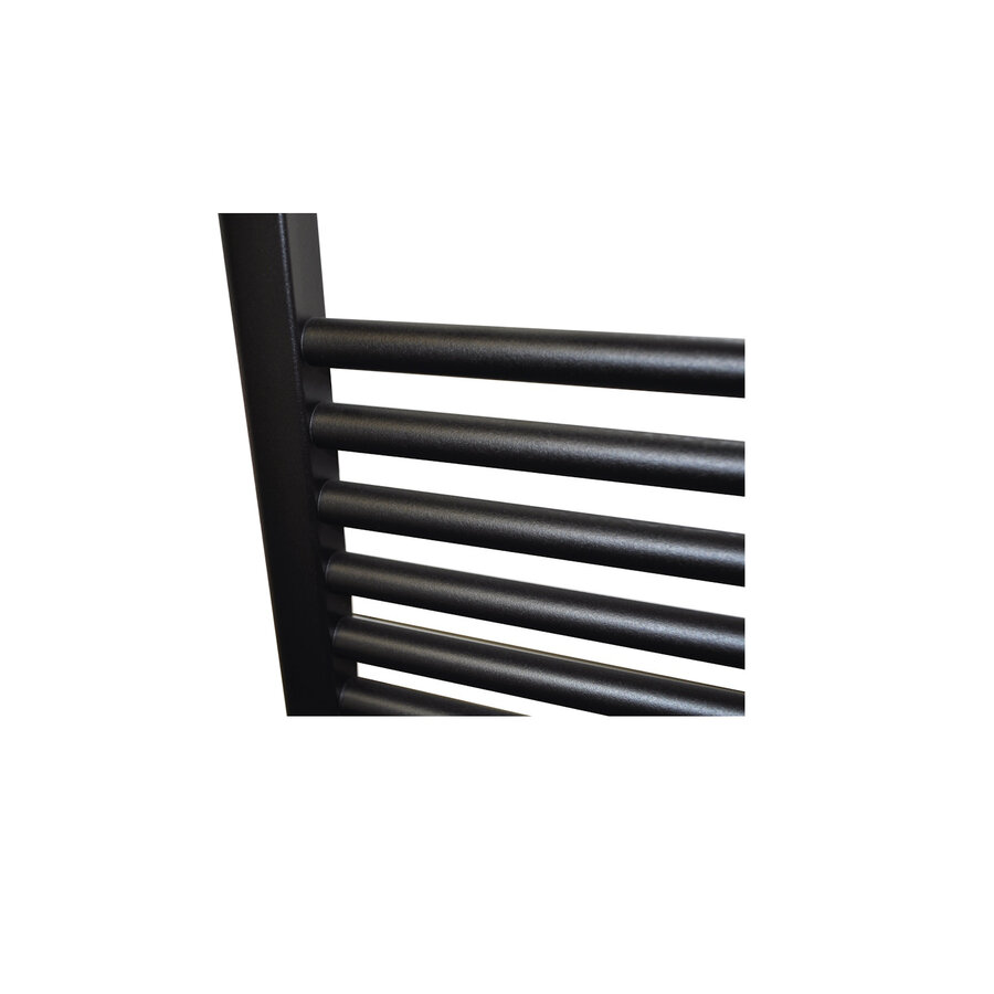 Elektrische Radiator Sanicare HWV Met Wifi 172x45 cm Mat Zwart 920W Met Thermostaat Zwart Linksonder