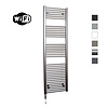 Sanicare Elektrische Radiator Sanicare HWV Met Wifi 172x60 cm Inox Look 1127W Met Thermostaat Chroom Linksonder