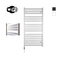 Elektrische Radiator Sanicare HWV - Moda Met Wifi 120x60 cm Mat Wit 876W Met Thermostaat Wit Linksonder