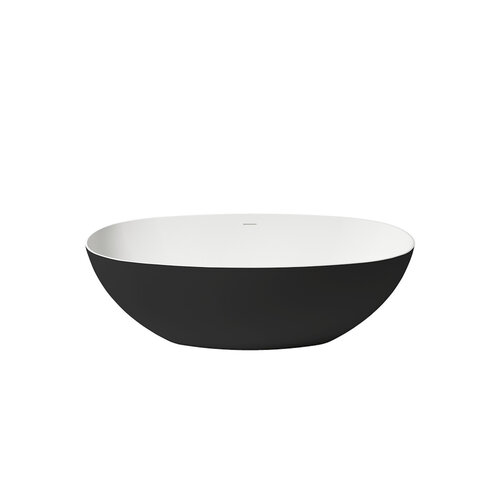 Vrijstaand Ligbad Zenon Lago 150x72 cm Negro 