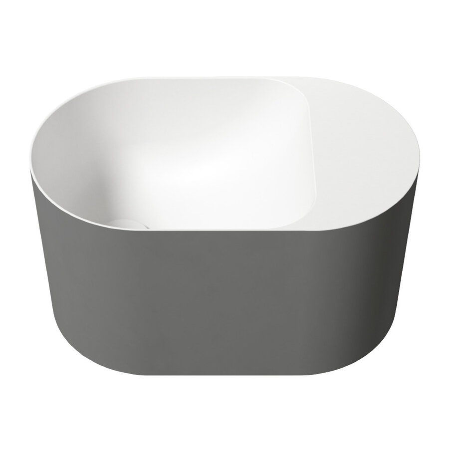 Waskom Zenon Guadiana 50x30 cm Titanio