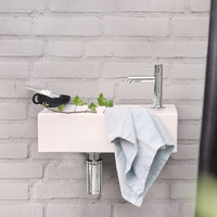 Fontein Differnz Hura I 40x22 cm Keramiek Mat Wit