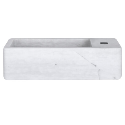 Fontein Differnz Hura I 40x22 cm Marmer Wit 