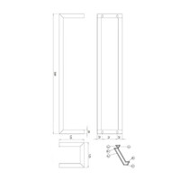 Handdoekrek BWS Saltes 50x12,5 Cm Geborsteld Messing