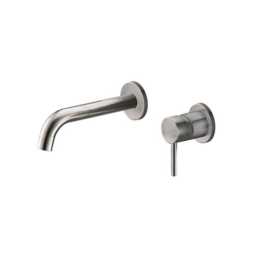 Wastafelkraan Inbouw Compleet Wiesbaden Cain Met Coldstart 304 RVS 