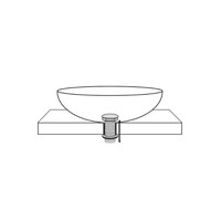 Clickwaste Afvoerplug Wiesbaden Caral Verlengd 5/4" Glans Wit