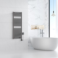 Elektrische Radiator BWS Lara 118.5x45 Cm Smart Wifi Gunmetal