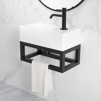 Frame Voor Fontein BWS Perry 39,5x15x21,5 cm Mat Zwart