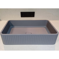 Opbouw Wastafel Sanimex Crystal Beton Rechthoekig Grijs