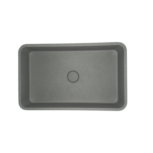 Opbouw Wastafel Sanimex Crystal Beton Rechthoekig Gespikkeld Grijs 