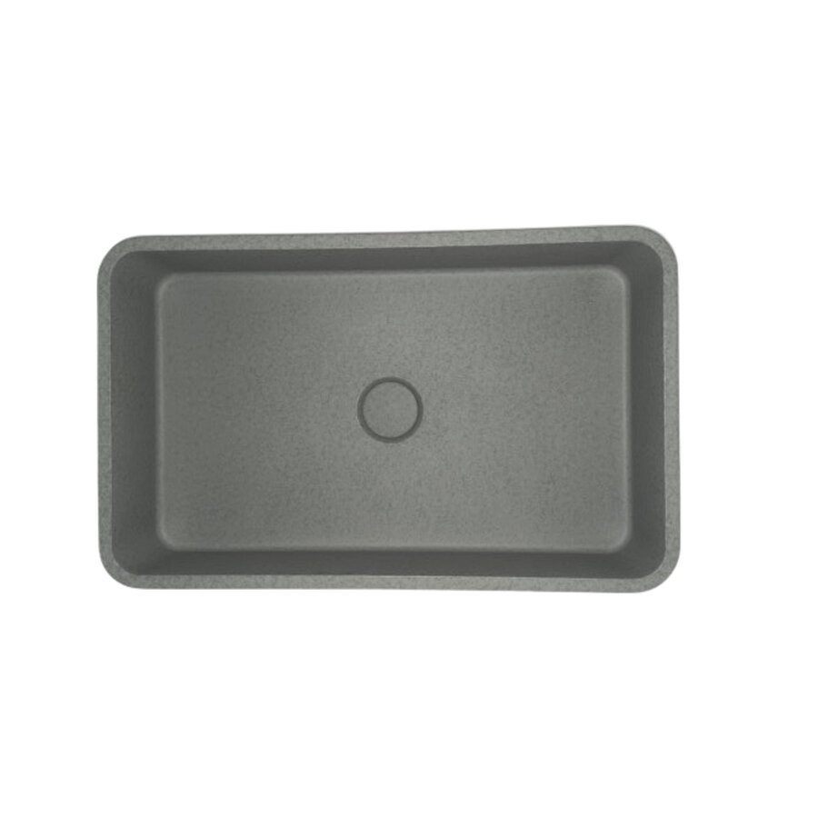 Opbouw Wastafel Sanimex Crystal Beton Rechthoekig Gespikkeld Grijs