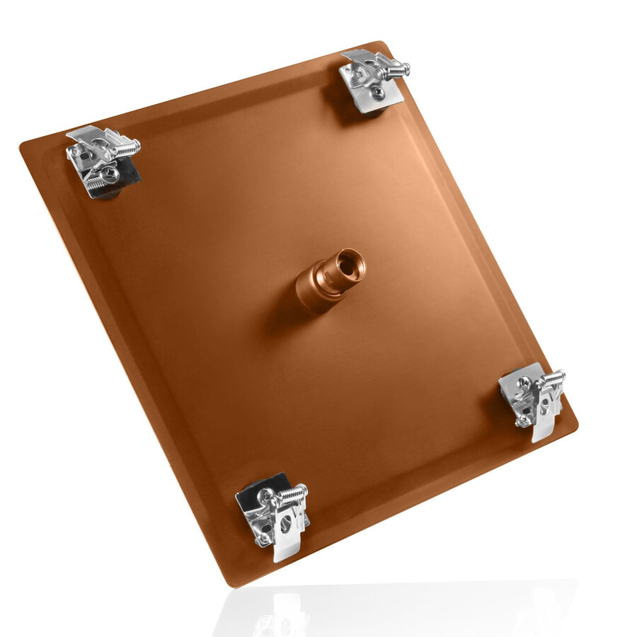 Inbouw Douchekop BWS Mia 30x30cm Geborsteld Koper