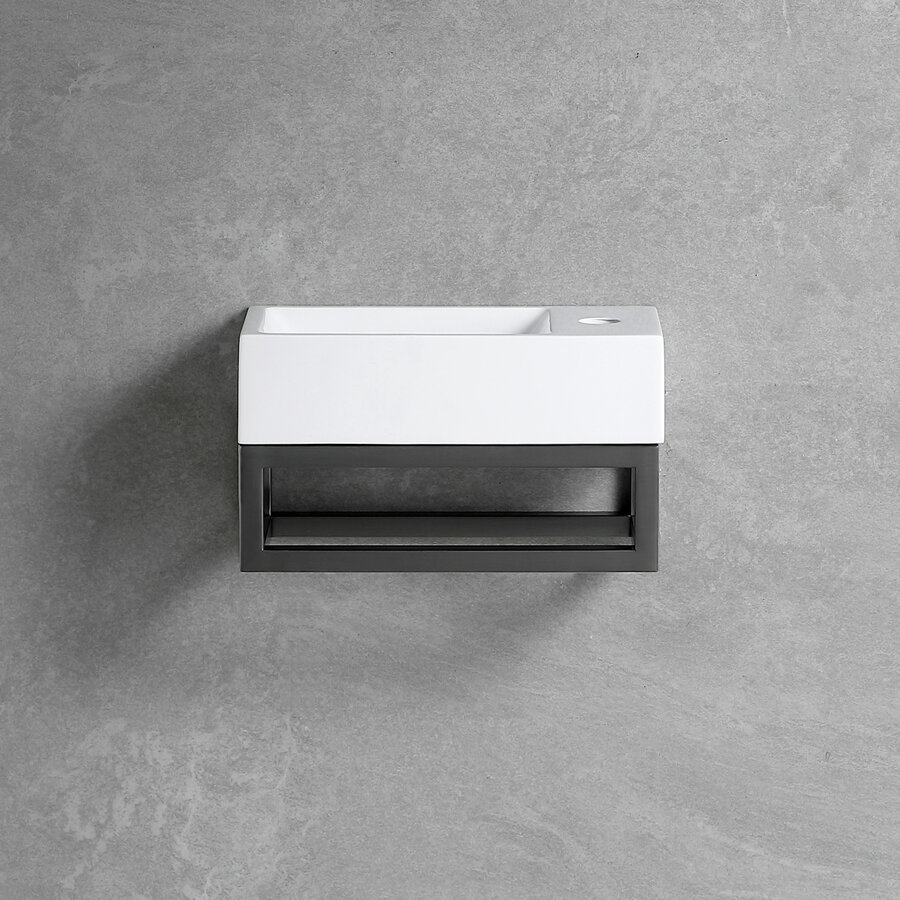 Fonteinset Best Design R-Line Moya L&R Met Frame en Kraangat Gunmetal