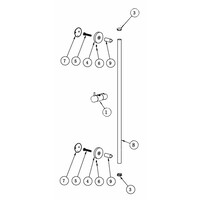 Glijstang BWS Moran 75 cm Geborsteld Brons Koper