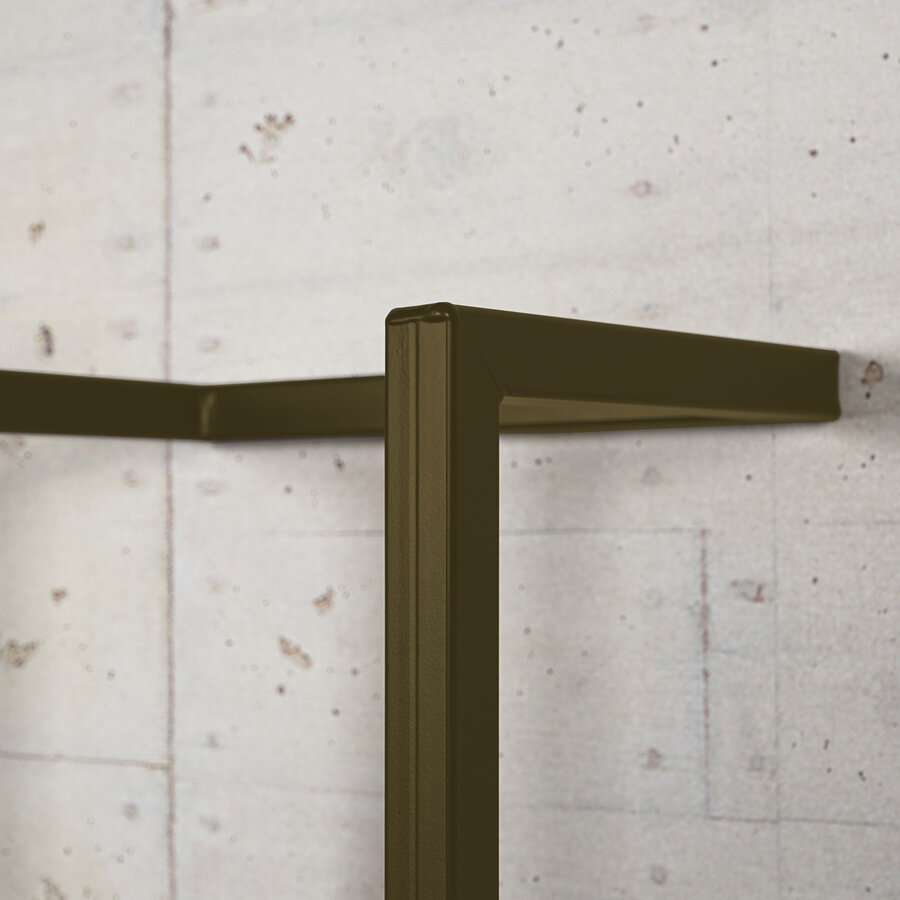 Handdoekenrek Industrieel BWS | 95x25x20cm | Mat Metallic Brown