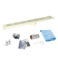 Douchegoot Flens BWS Met Uitneembaar Sifon 80 cm Mat Beige