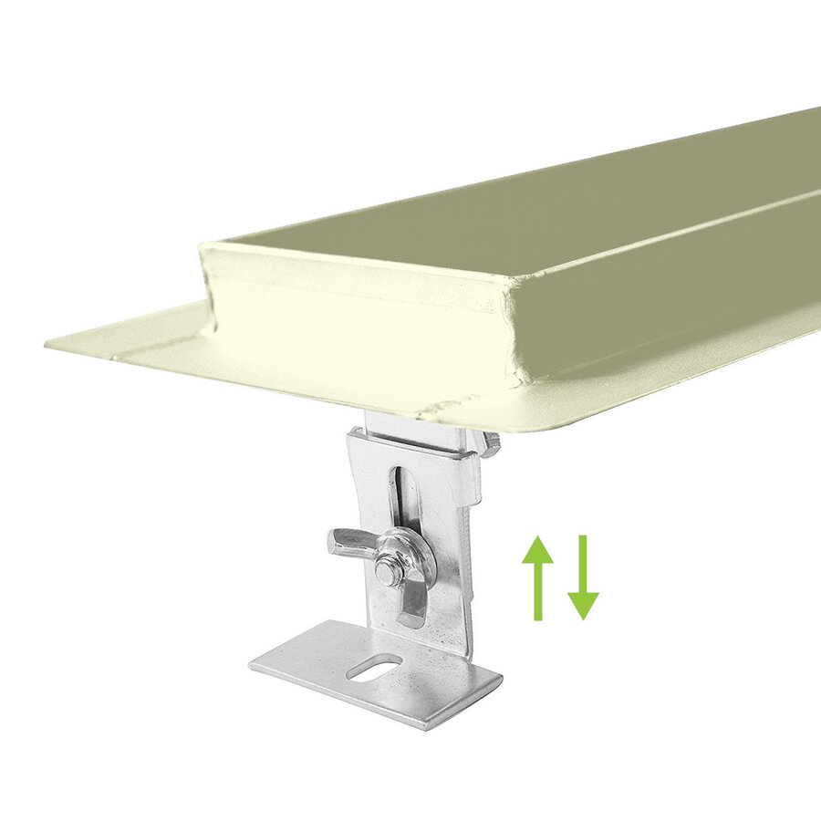 Douchegoot Flens BWS Met Uitneembaar Sifon 90 cm Mat Beige