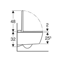Douche WC Geberit AquaClean Glans Wit Designafdekking Chroom