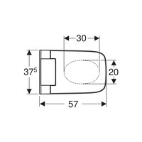Douche WC Geberit AquaClean Glans Wit Designafdekking Chroom