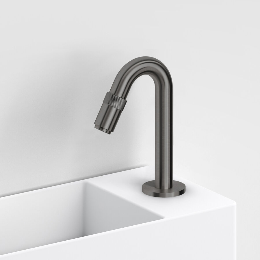 Fonteinkraan Clou Freddo 9 Geborsteld Gunmetal PVD