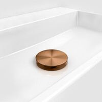 Afvoerplug Niet Afsluitbaar Clou Geborsteld Brons PVD