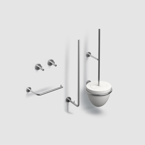 Toiletset Clou Slim InBe Accessoireset RVS Geborsteld 