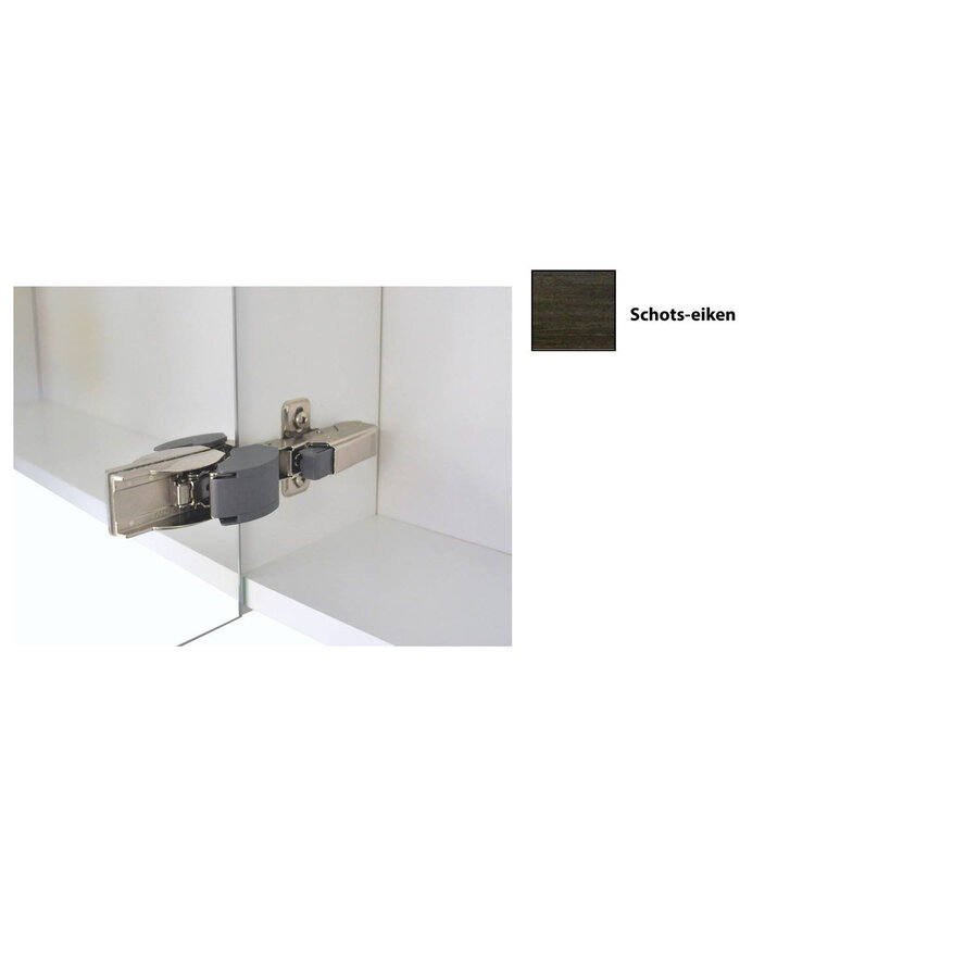 Spiegelkast Sanicare Qlassics Ambiance 60 cm 1 Deur Schots-Eiken Rechts