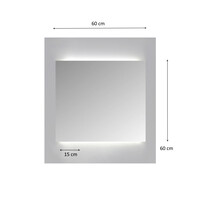 Spiegelkast Sanicare Qlassics Ambiance 60 cm 1 Deur Schots-Eiken Links