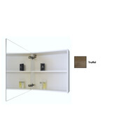 Spiegelkast Sanicare Qlassics 60 cm 1 Deur Truffel-Eiken Rechts
