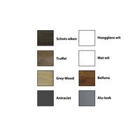 Spiegelkast Sanicare Qlassics 60 cm 1 Deur Truffel-Eiken Rechts