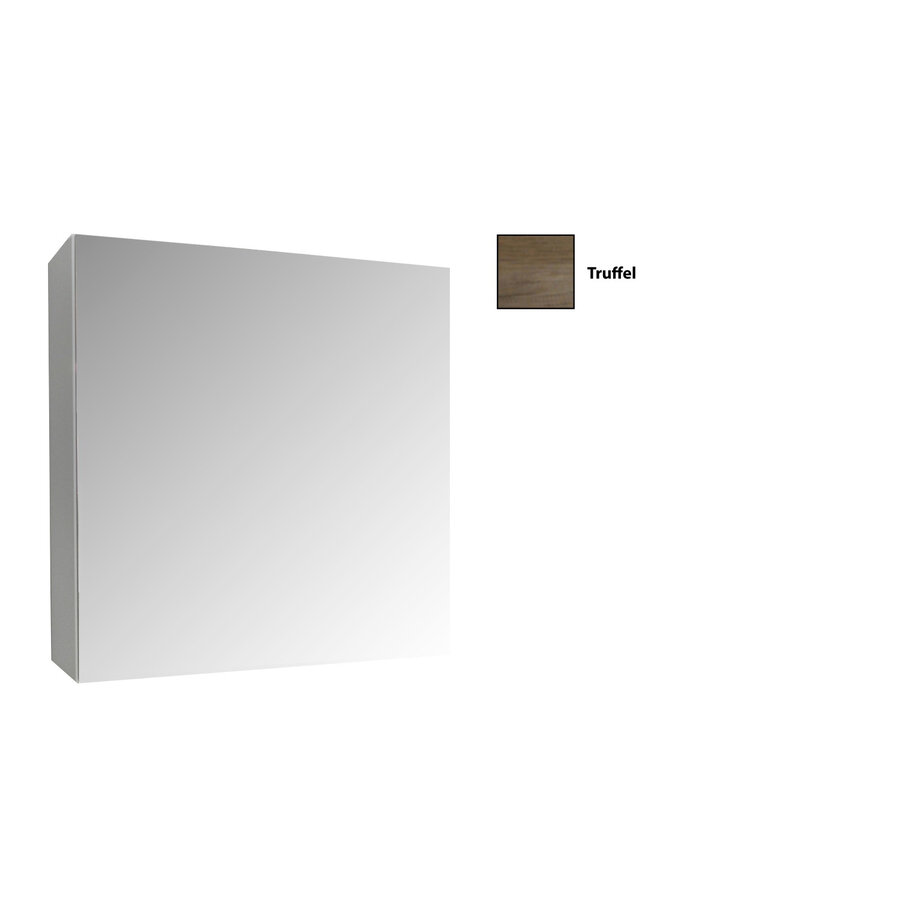 Spiegelkast Sanicare Qlassics 60 cm 1 Deur Truffel-Eiken Links