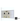 Sanicare Spiegelkast Sanicare Qlassics 60 cm 1 Deur Antraciet Rechts