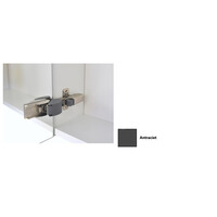 Spiegelkast Sanicare Qlassics 60 cm 1 Deur Antraciet Links