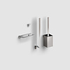 Clou Accesoireset Toilet Clou Fold RVS Geborsteld