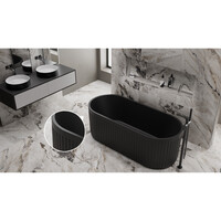 Ligbad Vrijstaand Ideavit Archtec Rock 170x75x60 cm Zwart