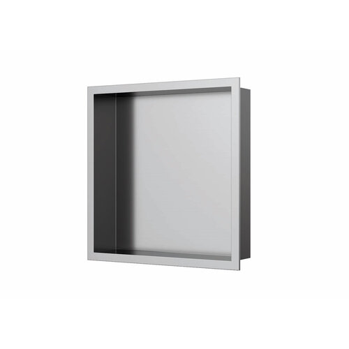 Inbouwnis Luca Sanitair 30x30x6,5cm RVS Geborsteld Nikkel 