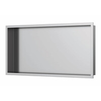 Inbouwnis Luca Sanitair 60x30x6,5cm RVS Geborsteld Nikkel