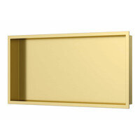 Inbouwnis Luca Sanitair 60x30x6,5cm RVS Geborsteld Goud PVD