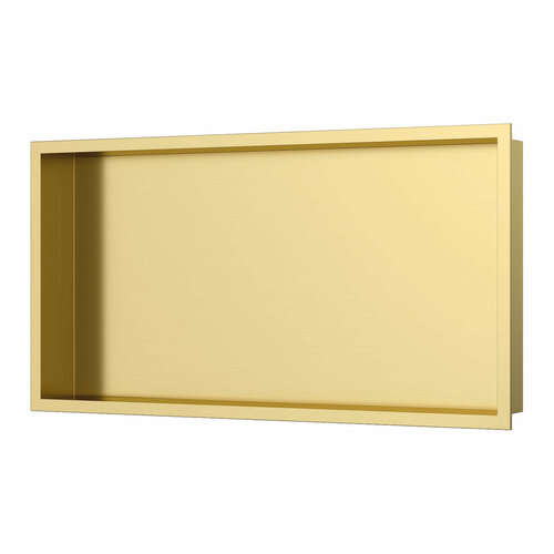 Inbouwnis Luca Sanitair 60x30x6,5cm RVS Geborsteld Goud PVD 