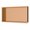 Luca Sanitair Inbouwnis Luca Sanitair 60x30x6,5cm RVS Geborsteld Koper PVD + LED verlichting