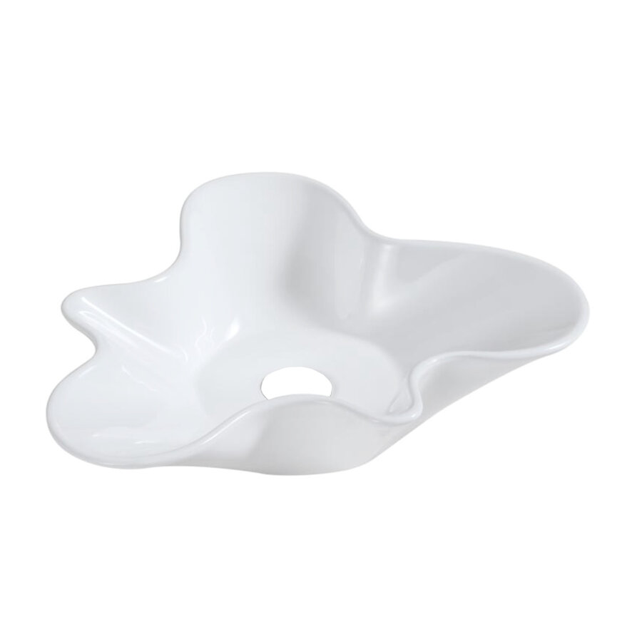 Waskom Best Design Fior Organisch 51x49x13 cm Glans Wit