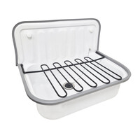 Rooster Voor Uitstortgootsteen Wiesbaden Banks 48x32 cm Mat Zwart