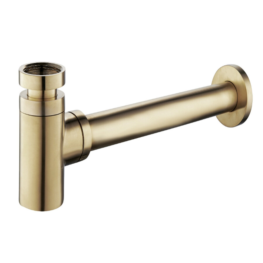 Fonteinset BWS Solid Surface Met Handdoekhouder Links Zwart Goud