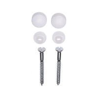 Closetschroeven set Plieger Wit