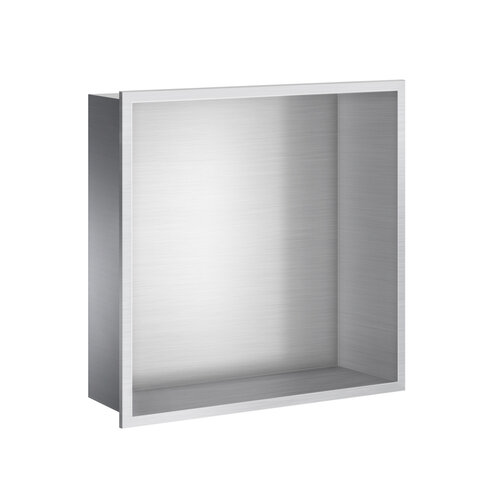 Inbouwnis Smedbo Sideline 30x30 cm Geborsteld Edelstaal 