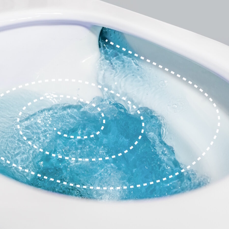 Wandcloset Wiesbaden Vesta Rimless Tornado Flush Met Softclose & Quickrelease Toiletzitting Mat Zwart