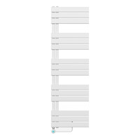 Elektrische Handdoekradiator BWS Russ Links aansluiting 755W 160x50 cm Wit