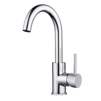 Wastafelmengkraan Aquasplash Ridged Gebogen met Draaibare Uitloop Chroom