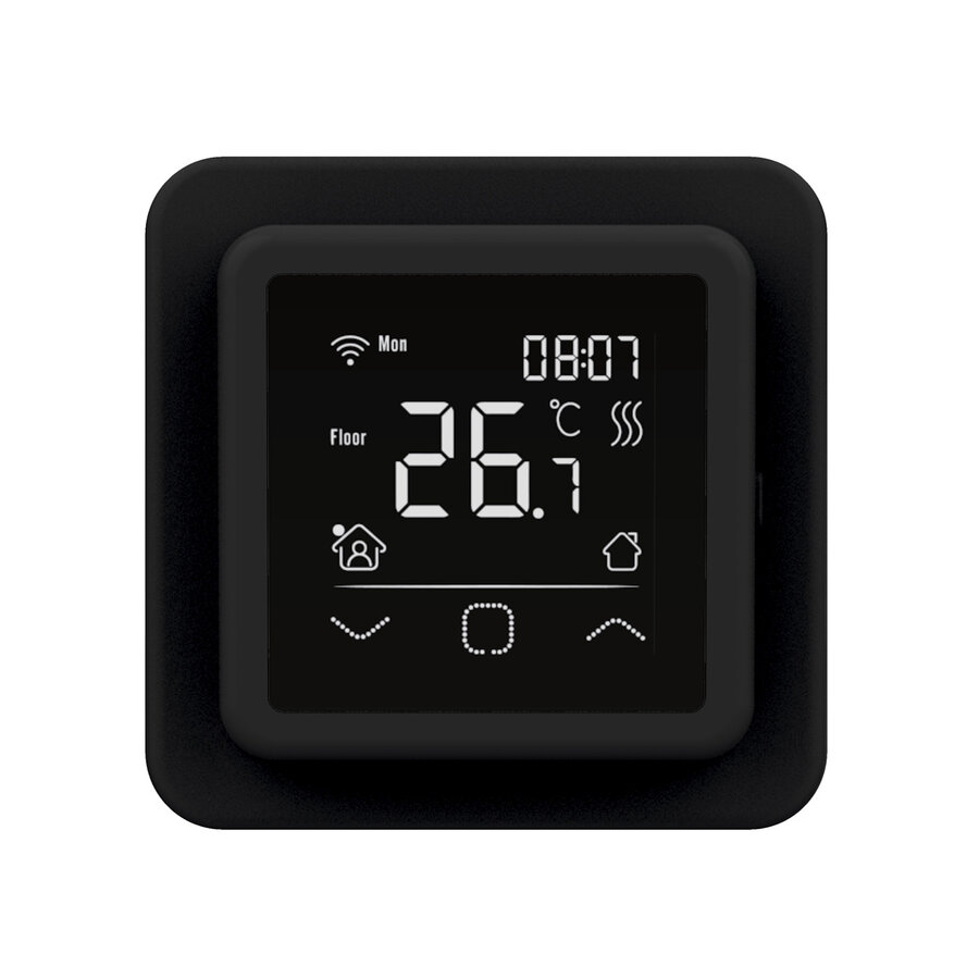 BWS By Magnum Elektronische Vloerverwarming Set 1 m2 - 150 Watt - Wifi Thermostaat Zwart